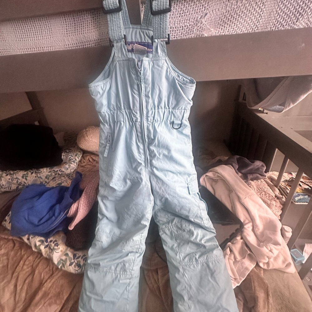 Kids Blue Snow Bib Overalls